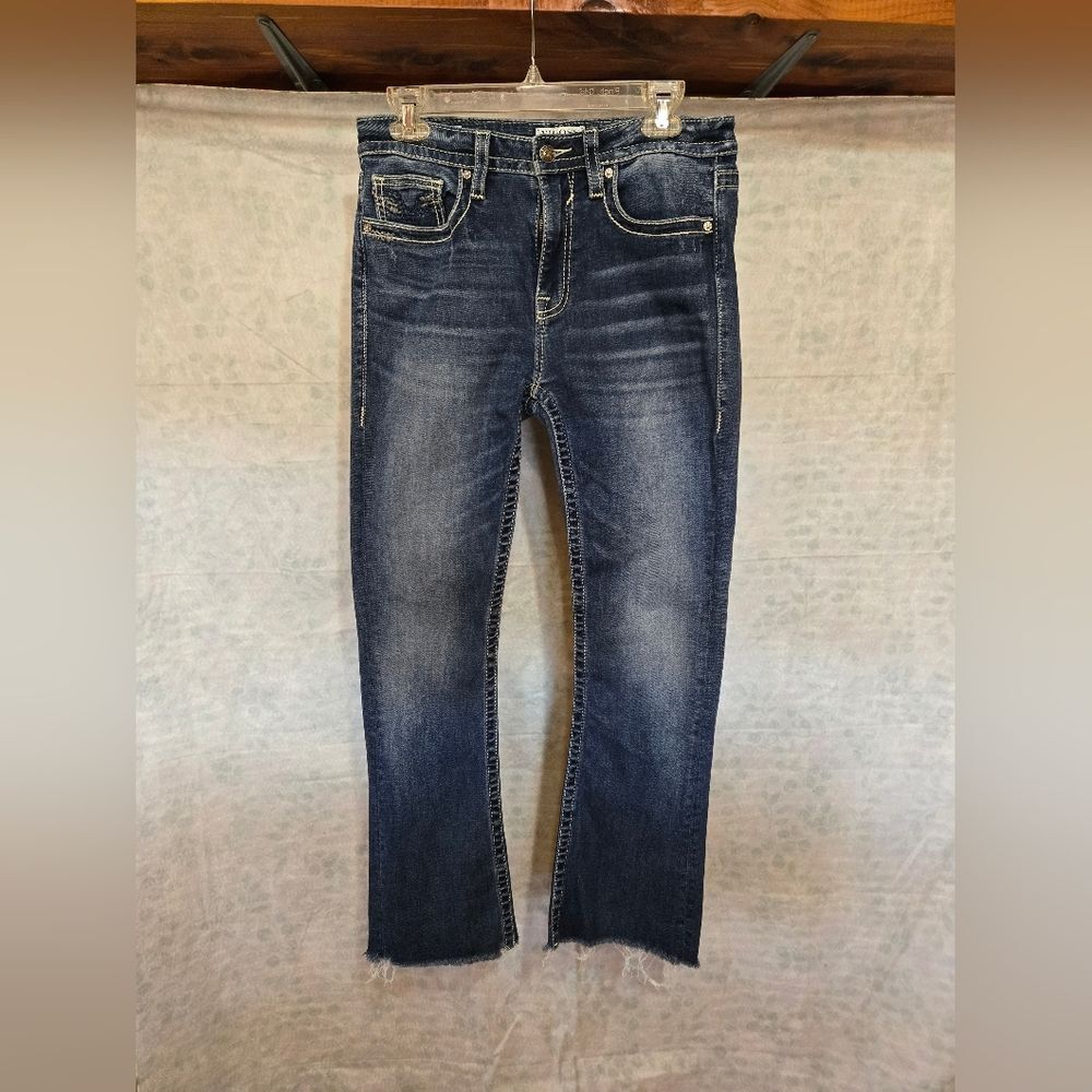 Vigoss Dark Blue Slim Boot Cut Jeans